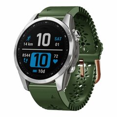 Blume Silikonband - Gr&uuml;n - Garmin Instinct E - 40mm