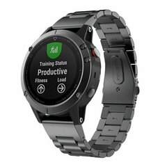 Stahlgliederarmband - Schwarz - Garmin Instinct E - 40mm