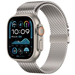 Milanaise Loop Band mit Schnappverschluss - Starlight - Geeignet f&uuml;r Apple Watch 44mm / 45mm / 46mm / 49mm