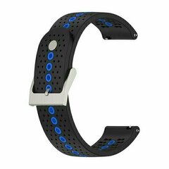 Dot Pattern Silikonarmband - Schwarz mit Blau - Huawei Watch 4 (pro) / 3 (pro) / Ultimate