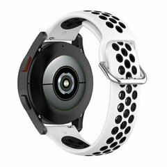 Silikon-Sportband mit Schnalle - Wei&szlig; + Schwarz - Huawei Watch 4 (pro) / 3 (pro) / Ultimate