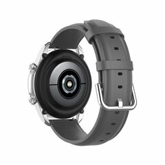 Klassisches Lederarmband - Grau - Samsung Galaxy Watch 5 (Pro) - 40mm / 44mm / 45mm
