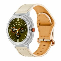 Klassisches Lederarmband - Elfenbein - Samsung Galaxy Watch 8 Classic - 46mm