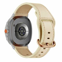 Klassisches Lederarmband - Elfenbein - Samsung Galaxy Watch 8 Classic - 46mm