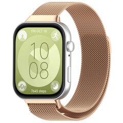 Milanaise Armband - Champagner / Ros&eacute;gold - Huawei Watch Fit 3 / Fit 4