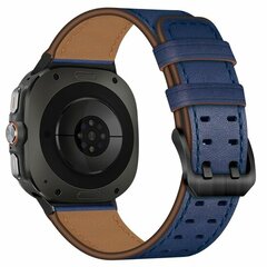 Lederband mit Doppelschlie&szlig;e - Dunkelblau - Samsung Galaxy Watch 8 Classic - 46mm