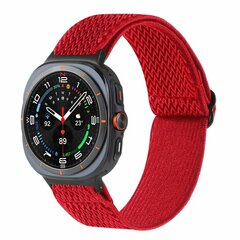 Elastisches Solo Loop Nylonarmband - Rot - Samsung Galaxy Watch 8 Classic - 46mm
