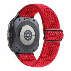 Elastisches Solo Loop Nylonarmband - Rot - Samsung Galaxy Watch 8 Classic - 46mm