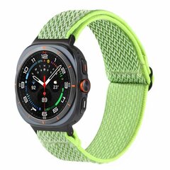 Elastisches Solo Loop Nylonarmband - Neongr&uuml;n / Gelb - Samsung Galaxy Watch 8 Classic - 46mm