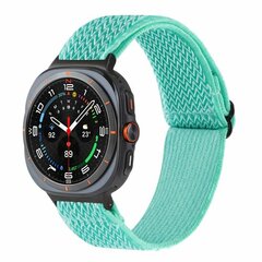 Elastisches Solo Loop Nylonarmband - T&uuml;rkis - Samsung Galaxy Watch 8 Classic - 46mm