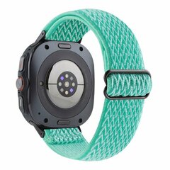 Elastisches Solo Loop Nylonarmband - T&uuml;rkis - Samsung Galaxy Watch 8 Classic - 46mm