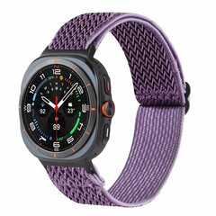 Elastisches Solo Loop Nylonarmband - Lila - Samsung Galaxy Watch 8 Classic - 46mm