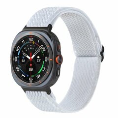 Elastisches Solo Loop Nylonarmband - Wei&szlig; - Samsung Galaxy Watch 8 Classic - 46mm