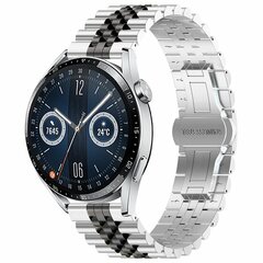 Edelstahlarmband - Silber / Schwarz - Huawei Watch GT 6 / GT 6 pro - 46mm