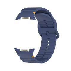 Classic Wave Silikonarmband - Dunkelblau - Samsung Galaxy Watch 8 Classic - 46mm
