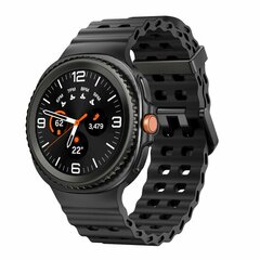 Marine Silikonarmband - Schwarz - Samsung Galaxy Watch 8 Classic - 46mm