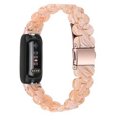 Fitbit Inspire 3 - Resin-Gliederarmband - Nude Marble