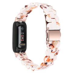 Fitbit Inspire 3 - Resin-Gliederarmband - Blush Marble