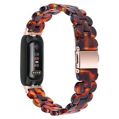 Fitbit Inspire 3 - Resin-Gliederarmband - Bernstein braun