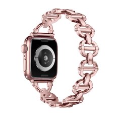 Metall-Leitergliederarmband - Rose pink - Passend f&uuml;r Apple Watch 44mm / 45mm / 46mm / 49mm