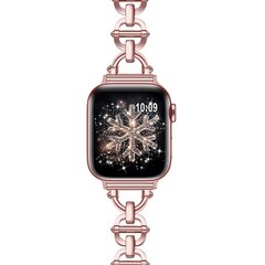 Metall-Leitergliederarmband - Rose pink - Passend f&uuml;r Apple Watch 44mm / 45mm / 46mm / 49mm