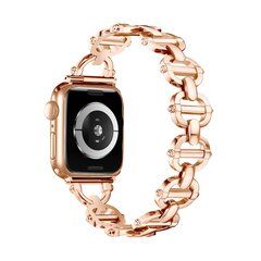 Metall-Leitergliederarmband - Champagner / Ros&eacute;gold - Passend f&uuml;r Apple Watch 38mm / 40mm / 41mm / 42mm