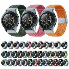 Huawei Watch 5 - 42mm - Geflochtenes Nylonarmband - Schwarz / wei&szlig; gestreift