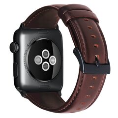Luxus-Echtlederarmband - Bordeauxbraun - Geeignet f&uuml;r Apple Watch 38mm / 40mm / 41mm / 42mm