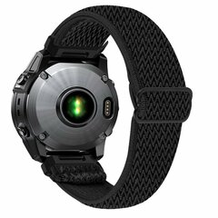 Elastisches Solo Loop Nylonarmband - Schwarz - Garmin Approach S60 &amp; S62 / Instinct / Instinct 2 (Solar)