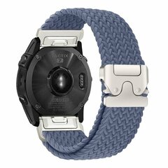 Geflochtenes Nylonarmband mit Fallschirmschnallenverschluss - Blaugrau - Garmin Approach S60 &amp; S62 / Instinct / Instinct 2 (Solar)