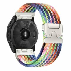 Geflochtenes Nylonarmband mit Fallschirmschnallenverschluss - Mehrfarbig Spring - Garmin Approach S60 &amp; S62 / Instinct / Instinct 2 (Solar)