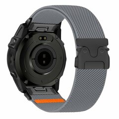 Nylonarmband mit Fallschirmschnallenverschluss - Grau - Garmin Fenix 7s/6s/5s / Instinct 2s / Epix Pro Gen 2 (42mm)