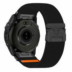 Nylonarmband mit Fallschirmschnallenverschluss - Schwarz - Garmin Fenix 7s/6s/5s / Instinct 2s / Epix Pro Gen 2 (42mm)