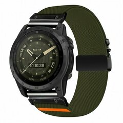 Nylonarmband mit Fallschirmschnallenverschluss - Dunkelgr&uuml;n - Garmin Fenix 7s/6s/5s / Instinct 2s / Epix Pro Gen 2 (42mm)