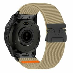 Nylonarmband mit Fallschirmschnallenverschluss - Beige - Garmin Fenix 7s/6s/5s / Instinct 2s / Epix Pro Gen 2 (42mm)