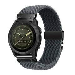 Geflochtenes Nylonarmband mit Fallschirmschnallenverschluss - Grau - Garmin Fenix 7s/6s/5s / Instinct 2s / Epix Pro Gen 2 (42mm)