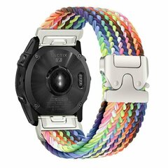 Geflochtenes Nylonarmband mit Fallschirmschnallenverschluss - Mehrfarbig Spring - Garmin Fenix 7s/6s/5s / Instinct 2s / Epix Pro Gen 2 (42mm)