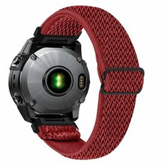 Elastisches Solo Loop Nylonarmband - Rot - Garmin Fenix 7s/6s/5s / Instinct 2s / Epix Pro Gen 2 (42mm)