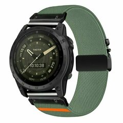 Nylonarmband mit Fallschirmschnallenverschluss - Gr&uuml;n - Garmin Fenix 9 / 9 pro - 43mm
