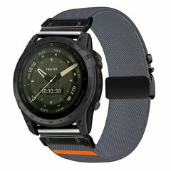 Nylonarmband mit Fallschirmschnallenverschluss - Grau - Garmin Fenix 9 / 9 pro - 43mm