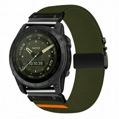 Nylonarmband mit Fallschirmschnallenverschluss - Dunkelgr&uuml;n - Garmin Fenix 9 / 9 pro - 43mm