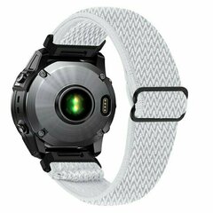 Elastisches Solo Loop Nylonarmband - Wei&szlig; - Garmin Fenix 9 / 9 pro - 43mm