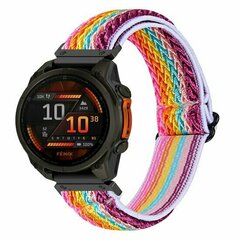 Elastisches Solo Loop Nylonarmband - Mehrfarbig - Garmin Fenix 9 / 9 pro - 43mm