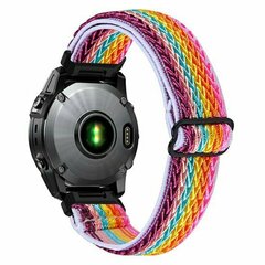 Elastisches Solo Loop Nylonarmband - Mehrfarbig - Garmin Fenix 9 / 9 pro - 43mm