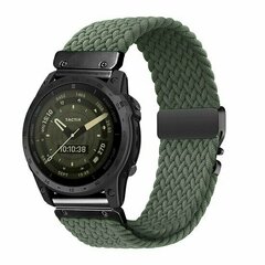 Geflochtenes Nylonarmband mit Fallschirmschnallenverschluss - Gr&uuml;n - Garmin Fenix 9 / 9 pro - 43mm