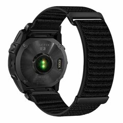 Sport Loop Nylonarmband - Schwarz - Garmin Fenix 9 / 9 pro - 47mm