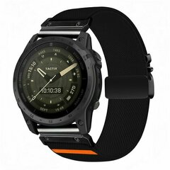 Nylonarmband mit Fallschirmschnallenverschluss - Schwarz - Garmin Fenix 9 / 9 pro - 47mm