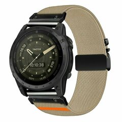 Nylonarmband mit Fallschirmschnallenverschluss - Beige - Garmin Fenix 9 / 9 pro - 47mm