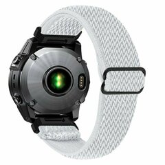 Elastisches Solo Loop Nylonarmband - Wei&szlig; - Garmin Fenix 9 / 9 pro - 47mm
