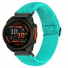 Elastisches Solo Loop Nylonarmband - Mintgr&uuml;n - Garmin Fenix 9 / 9 pro - 47mm